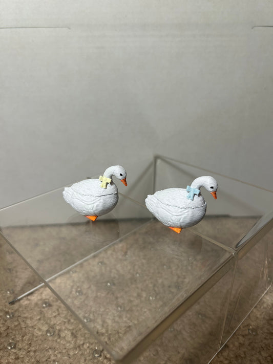 Miniature Goose Cookie Jar