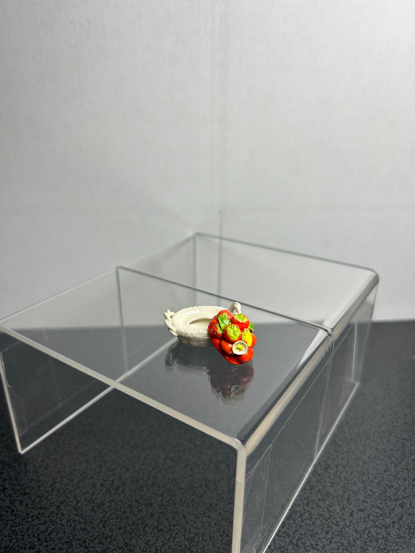 Tiny Antique Basket of Oranges