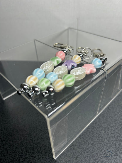 Beaded Pastel Key Chains