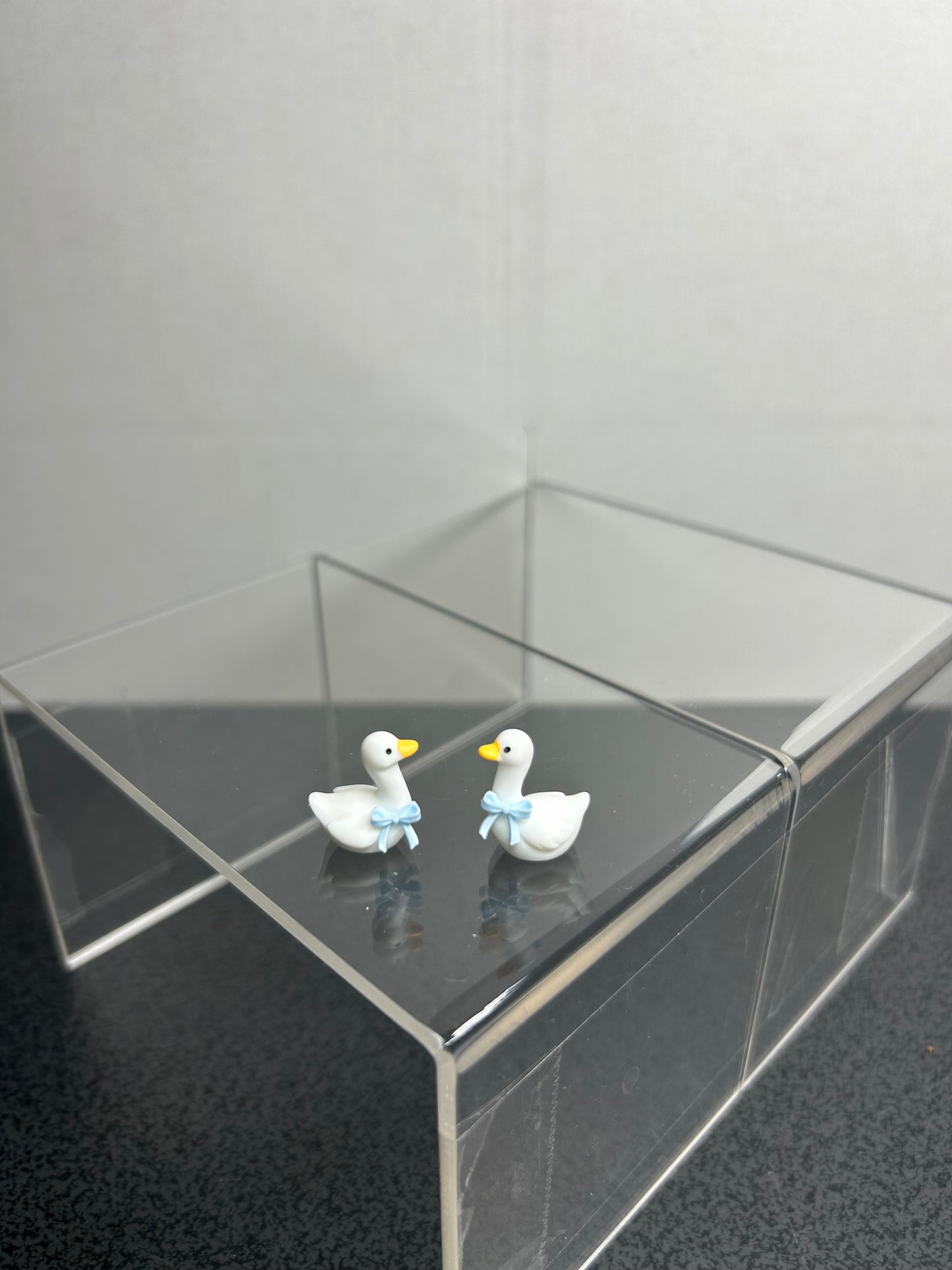 Mini Geese with Blue Bows